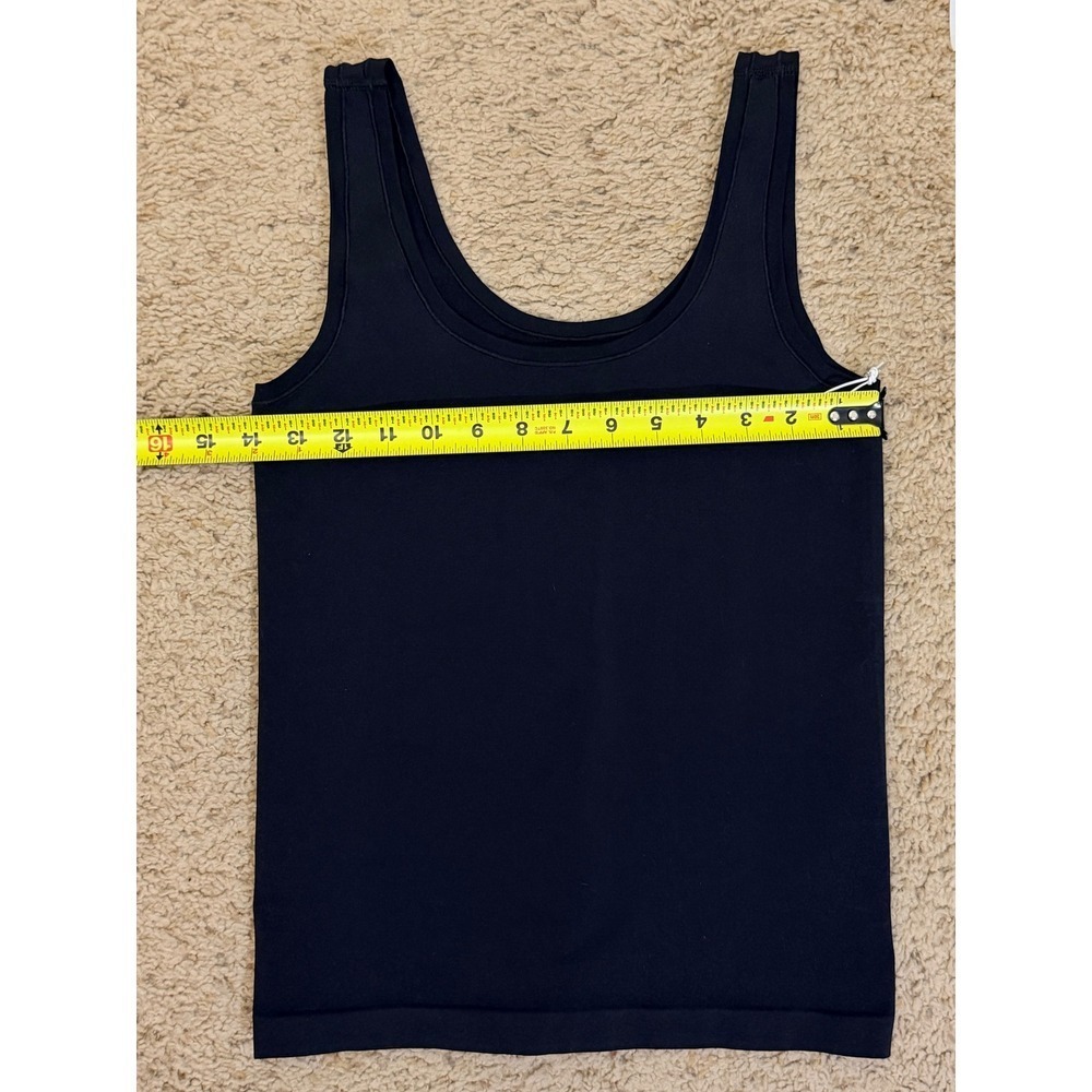 Nordstrom Womens Black Seamless Scoop Neck Tank Top Camisole Large NO508687MI - Picture 4 of 4